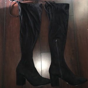 Over the knee heels boots